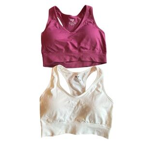 Pro-Fit Seamless Padded Sports Bras, set of 2 bras. NWOT, M